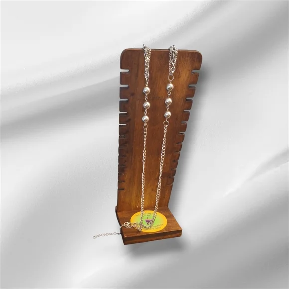 Vintage Silver and Gold Layered Necklace - Picture 2 of 6